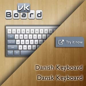 Virtual Danish Keyboard (Dansk Keyboard)